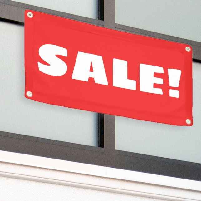 Red SALE! Banner (Äußeres Gebäude)