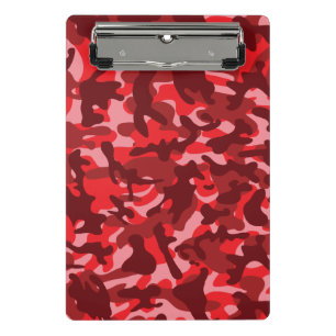 Red Salmon Tarnlage Mini Klemmbrett