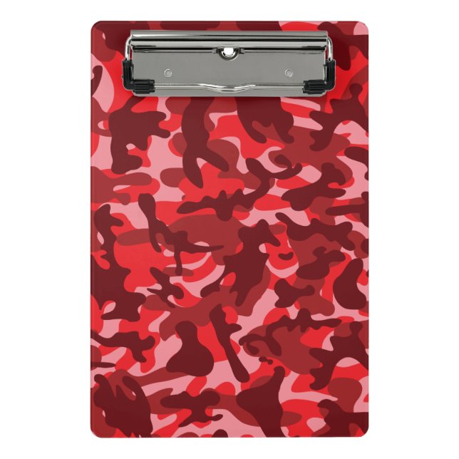 Red Salmon Tarnlage Mini Klemmbrett (Vorderseite)