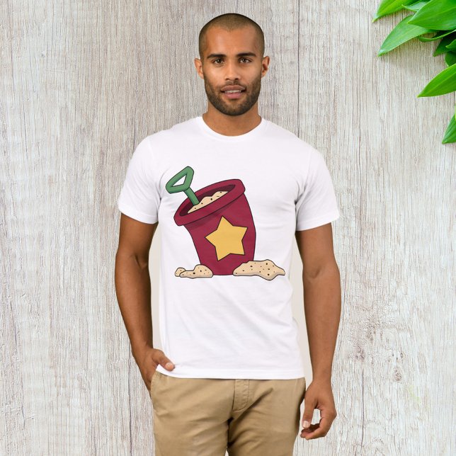 Red Sand Bucket mit Star und Shovel T-Shirt (Von Creator hochgeladen)