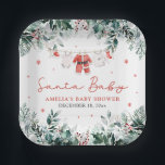 Red Santa Baby Christmas Baby Kleidung Baby Dusche Pappteller<br><div class="desc">Die Red Santa Baby Baby Baby Baby Kleidung Baby Dusche Zucker Cookie ist eine festliche, köstliche Ergänzung Ihrer Ferien Baby Dusche Leckereien! Jedes Zuckerkeks ist mit einem anmutigen Design der Kleidung des Weihnachtsmannes dekoriert, die an einer Weihnachtsdecke hängt und eine fröhliche Touch für den Urlaub verleiht. Diese süßen Leckereien spiegeln...</div>