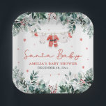 Red Santa Baby Christmas Baby Kleidung Baby Dusche Pappteller<br><div class="desc">Die Red Santa Baby Baby Baby Baby Kleidung Baby Dusche Zucker Cookie ist eine festliche, köstliche Ergänzung Ihrer Ferien Baby Dusche Leckereien! Jedes Zuckerkeks ist mit einem anmutigen Design der Kleidung des Weihnachtsmannes dekoriert, die an einer Weihnachtsdecke hängt und eine fröhliche Touch für den Urlaub verleiht. Diese süßen Leckereien spiegeln...</div>