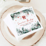 Red Santa Baby Christmas Baby Kleidung Baby Dusche Serviette<br><div class="desc">Die Red Santa Baby Christmas Baby Baby Kleidung Babydusche Napkins bringen festlichen Beifall und saisonalen Charme in Ihre Urlaubsdusche! Diese Servietten zeichnen sich durch ein niedliches Design mit den Kleidern des Weihnachtsmannes, den zarten Schneeflocken und den Touchs des wintergrünen Eukalyptus aus. Sie sind eine reizende Ergänzung, die Ihre Urlaubsstimmung ergänzt...</div>