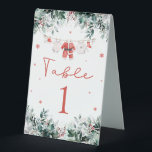 Red Santa Baby Christmas Baby Kleidung Baby Dusche Tischaufsteller<br><div class="desc">Die Tischnummer Red Santa Baby Christmas Baby Clothes Baby Shower ist eine charmante und praktische Ergänzung zu Ihrer Babydusche. Diese Tischnummern mit festlichem roten Design und bezaubernden Kleider des Weihnachtsmanns helfen den Gästen, bequem ihre Sitzplätze zu finden, während sie der Einrichtung eine Touch saisonalen Beifall verleihen. Ideal, um ein zusammenhängendes...</div>