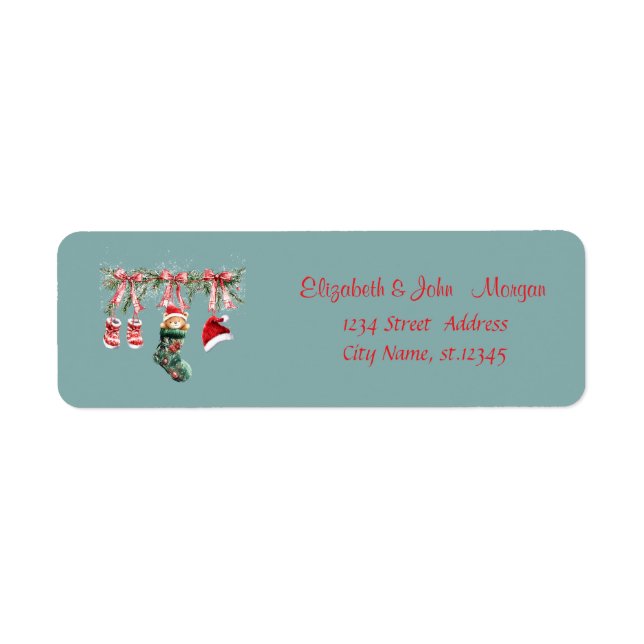 Red Santa Baby Christmas Clothesline (Vorne)