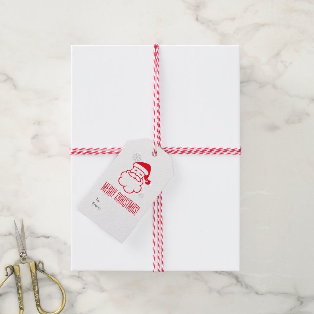 Red Santa Claus Geschenkanhänger (Mit Garn)