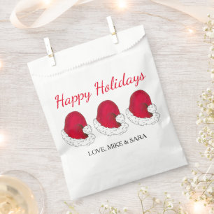 Red Santa Claus Hat Weihnachten glückliche Ferien Geschenktütchen