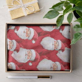 Red Santa Claus Weihnachten Seidenpapier