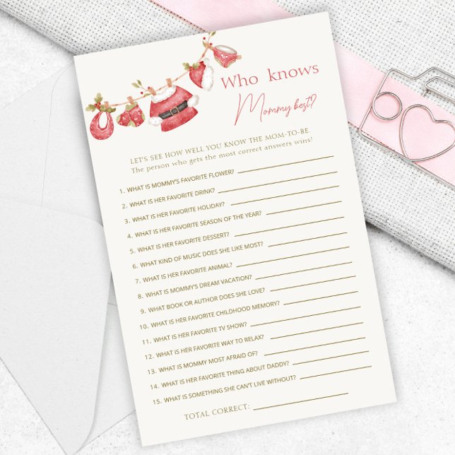 Red Santa Clothes Baby Dusche Mommy Best Games (Von Creator hochgeladen)