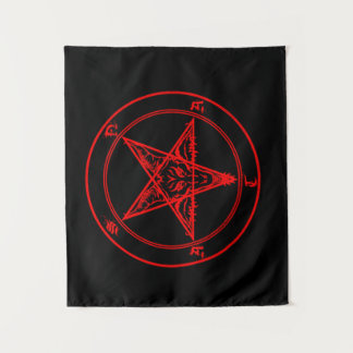 Red Satan Tapestry Wandteppich