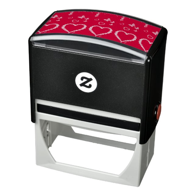 Red Satin Heart Permastempel (Produkt)