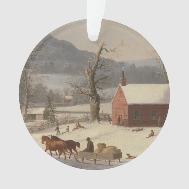 Red School House (Country Scene): Ornament (Vorderseite)
