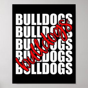 Red School Sport Fan Team Spirit Poster
