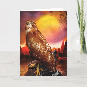 Red Schulter Hawk LAST DESERT LIGHTS Karte