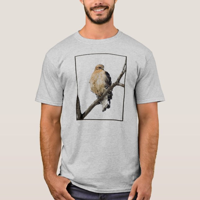 Red Schulter Hawk T-Shirt (Vorderseite)