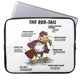 Red-Schwanz Hawk Cartoon Laptopschutzhülle