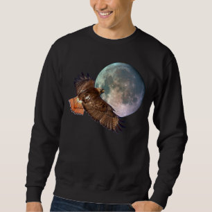 Red Schwanz Hawk & Full Moon Wildlife Shirt