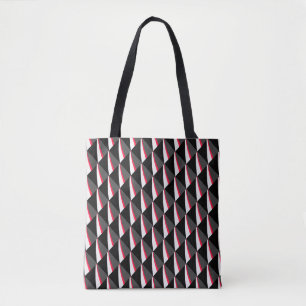 Red Schwarz-weiß Gray Pattern Tasche