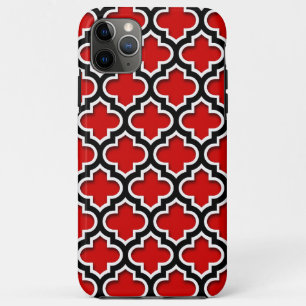 Red Schwarz-weiß marokkanisches Quatrefolienmuster title_seo2