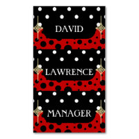 RED SCHWARZ-WEISS POLKA DOTS MODERNES TRENDY MANAG