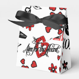 Red Schwarz-weiß Valentine Motif Gevor Box Geschenkschachtel