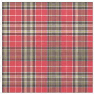 Red Scottish Tartan Kariert Stoff