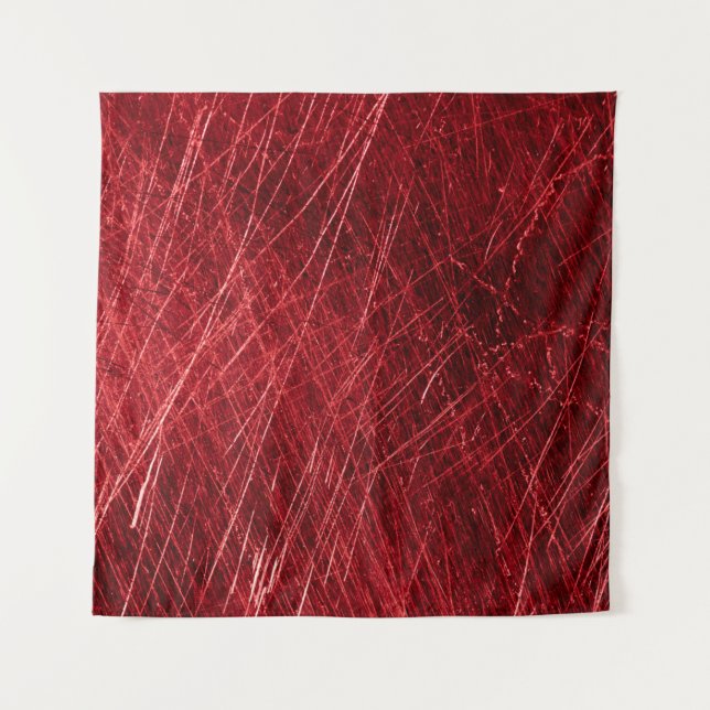 Red scratch abstract backgroundabstract, aged, alu wandteppich (Vorderseite)