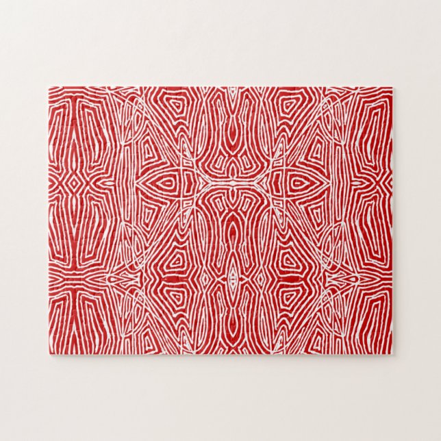 Red Scribbleprint (Horizontal)