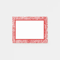 Red Scribbleprint Border