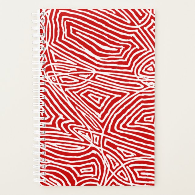 Red Scribbleprint Planer (Vorderseite)
