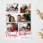 Red Script Frohe Weihnachten Vertical 8 Foto<br><div class="desc">Feiern Sie die Saison mit diesem roten Drehbuch Merry Christmas vertikale 8 Foto Ferienkarte mit einer Touch von elegantem Charme. Das schicke Design präsentiert eine einfache rot-weiße Farbpalette, die den gemütlichen Geist des Winters widerspiegelt. Seine moderne und einzigartige Anziehungskraft und seine rustikale Formulierung schaffen ein perfektes Gleichgewicht zwischen saisonalen und...</div>