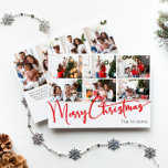 Red Script frohe Weihnachtsjahr in Review 10 Foto Feiertagskarte<br><div class="desc">Feiern Sie die Saison mit diesem roten Drehbuch Frohe Weihnachten Jahr in Rezension 10 Foto Urlaubskarte mit einer Touch von elegantem Charme. Das schicke Design präsentiert eine einfache rot-weiße Farbpalette, die den gemütlichen Geist des Winters widerspiegelt. Seine moderne und einzigartige Anziehungskraft und seine rustikale Formulierung schaffen ein perfektes Gleichgewicht zwischen...</div>