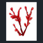 Red Seaweed Art Print No.8 Beach Deco Poster<br><div class="desc">Rote Algen Nr. 8 Antike Naturgeschichte Print. Dies ist eine antike Algenillustrierung aus dem 18. Jahrhundert, die digital in brillante Farben wie sie der ursprüngliche Künstler beabsichtigt hatte wiederhergestellt wurde. Bitte stöbern Sie in unserem Shop nach anderen passenden Algendrucken. Wenn sie gerahmt und in einer Gruppe zusammen ausgestellt werden, machen...</div>