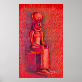 Red Sekhmet Poster
