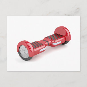 Red Self-Balancing Roller Postkarte