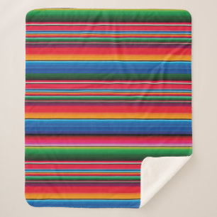 Red Serape Saltillo traditionelle mexicanische Dec Sherpadecke
