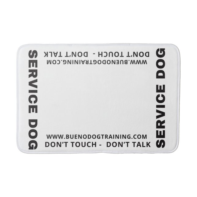 Red Service Hund nicht Touch sprechen nicht Bath M Badematte (Vorderseite)