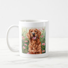 Red Setter Dog Coffee Cup Geschenk für Wasserfarbe Kaffeetasse