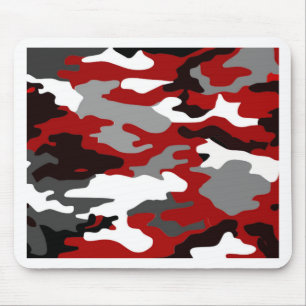 Red Shadows Camouflage Mousepad