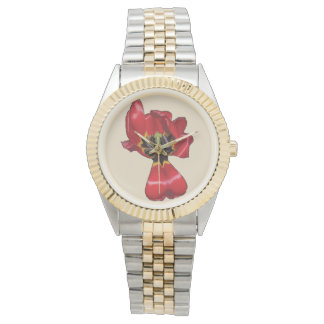 Red Sharon Tulip Armbanduhr