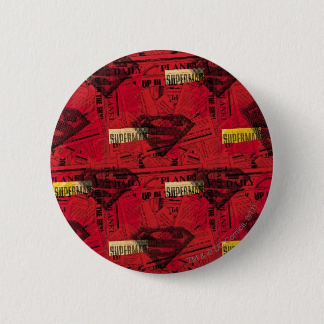 Red Shield Pattern Button (Vorderseite)