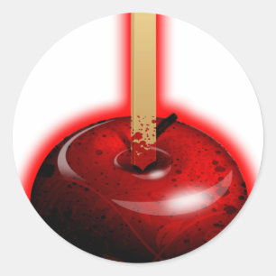 Red Shiny Apple - Verbotenes Obst Runder Aufkleber