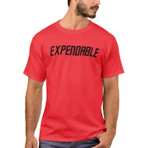 Red Shirt Expendable Science Fiction T - Shirt