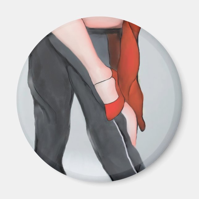 Red Shoe Tango Magnet (Vorne)