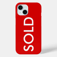 Red Sign Apple iPhone Case Cover VERKAUFT