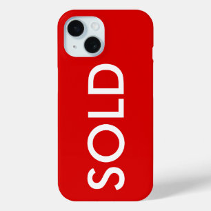 Red Sign Apple iPhone Case Cover VERKAUFT