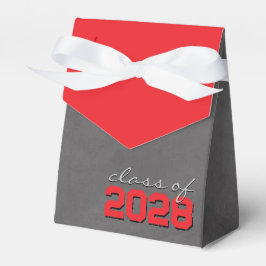 Red & Silver Grau Chalkboard Abschluss Geschenkbox Geschenkschachtel