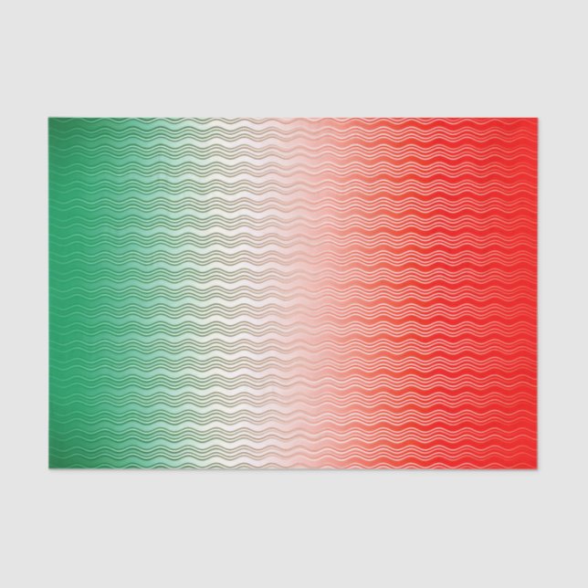 Red Silver Green Seidenpapier (Vorderseite)