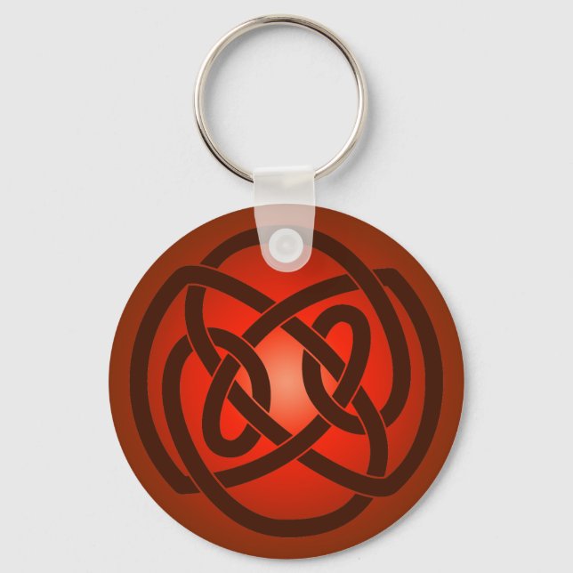 Red Single Loop Knot Schlüsselanhänger (Vorderseite)