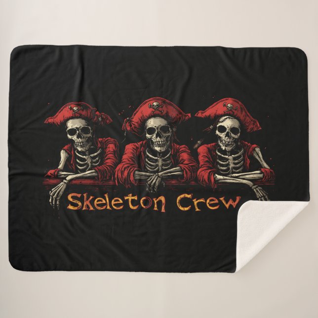 Red Skeleton Crew Trio Sherpadecke (Vorderseite (Horizontal))